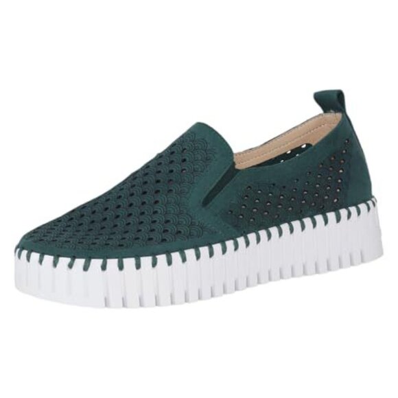 Isle Jacobsen~Platform Tulip Low Top 
Flats Loafer in Beetle size 40 - Picture 1 of 14